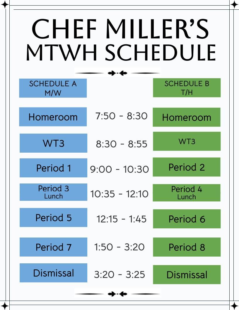 MTWH Schedule